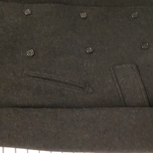 J Crew Wool Dark Grey Peacoat - Picture 3 of 11